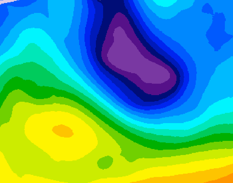GDPS 500 millibar geopotential height 234 hour forecast chart for Canada based on 2026/01/27 0000Z data
