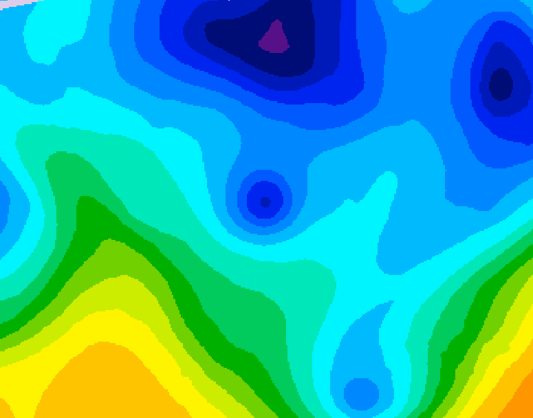 GDPS 500 millibar geopotential height 108 hour forecast chart for Canada based on 2026/01/27 1200Z data