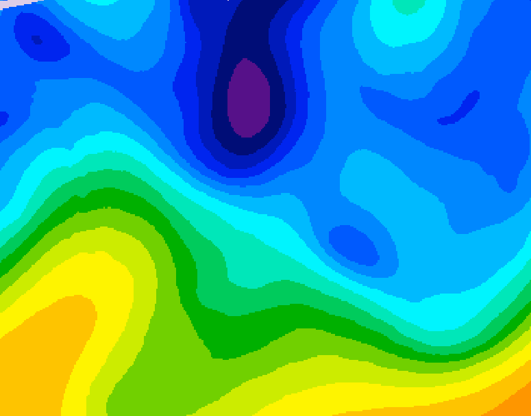 GDPS 500 millibar geopotential height 180 hour forecast chart for Canada based on 2026/01/27 1200Z data