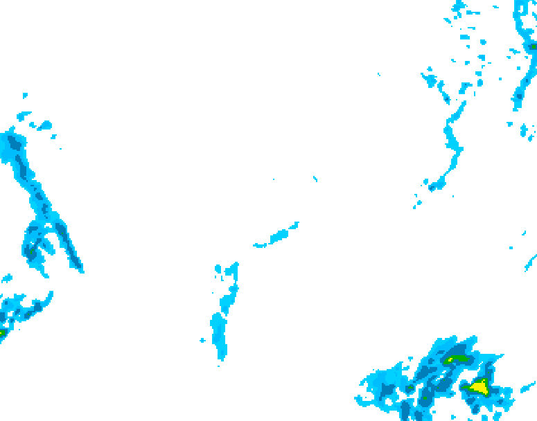 GDPS precipitation 114 hour forecast chart for Canada based on 2026/01/27 0000Z data