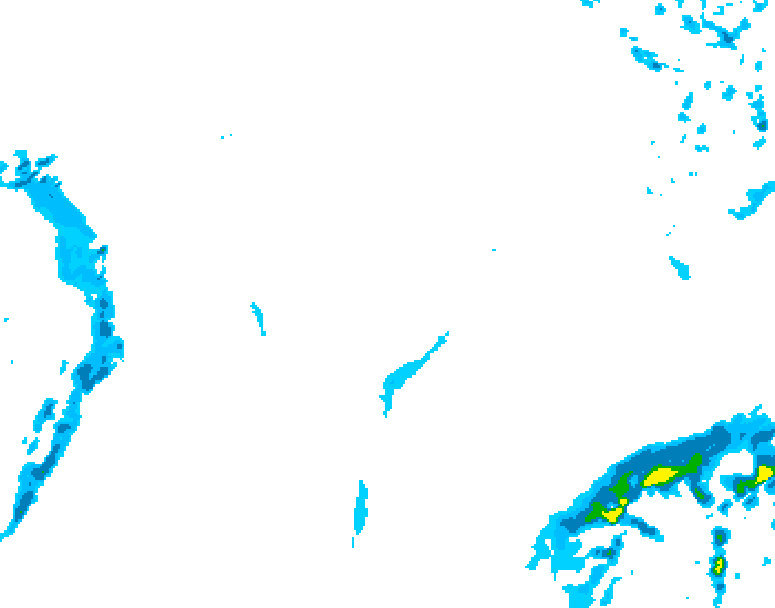 GDPS precipitation 126 hour forecast chart for Canada based on 2026/01/27 0000Z data