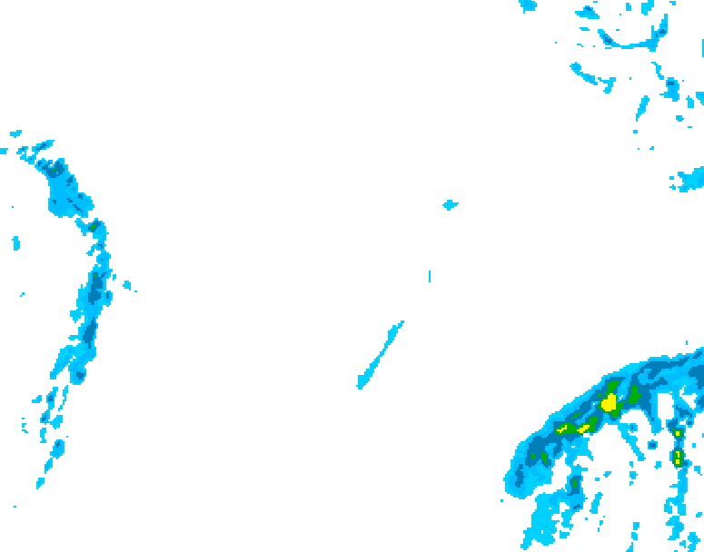 GDPS precipitation 132 hour forecast chart for Canada based on 2026/01/27 0000Z data