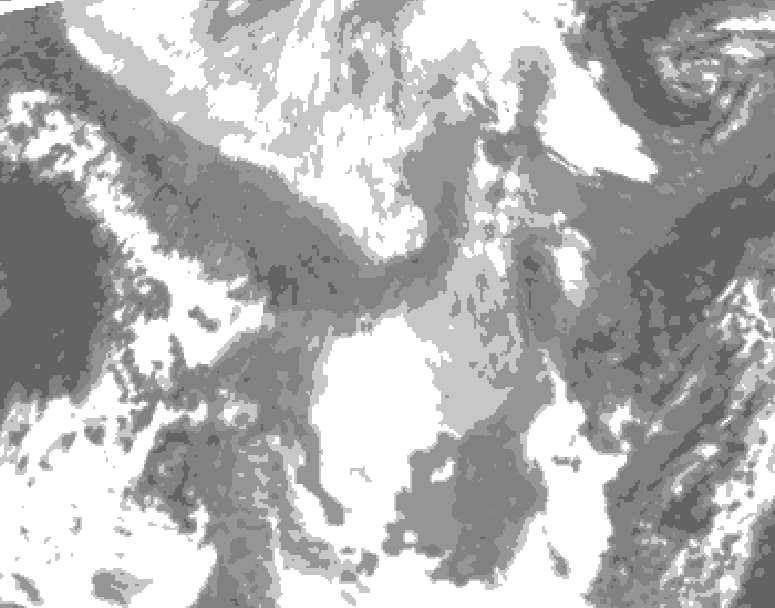 GDPS total cloud 168 hour forecast chart for Canada based on 2026/01/27 0000Z data