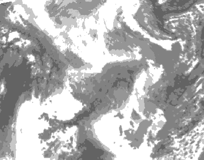 GDPS total cloud 192 hour forecast chart for Canada based on 2026/01/27 0000Z data