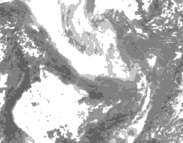 GDPS total cloud 228 hour forecast chart for Canada based on 2026/01/27 0000Z data