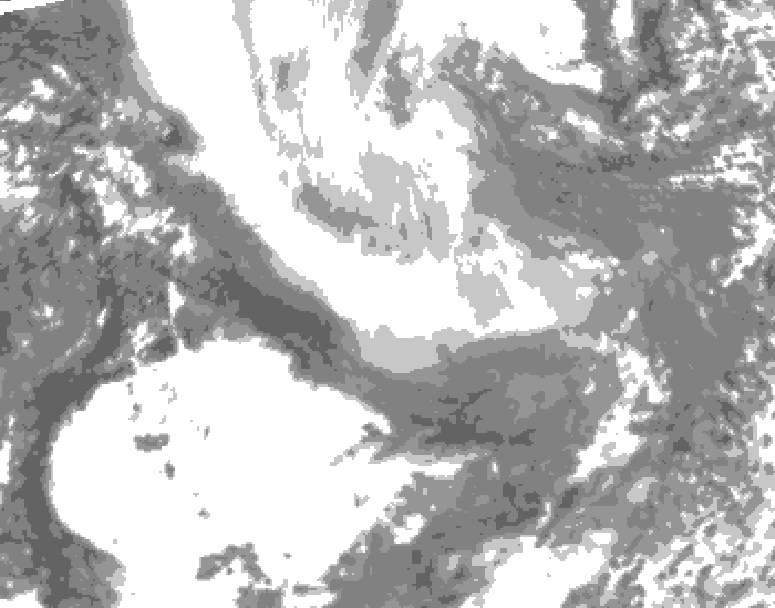 GDPS total cloud 234 hour forecast chart for Canada based on 2026/01/27 0000Z data