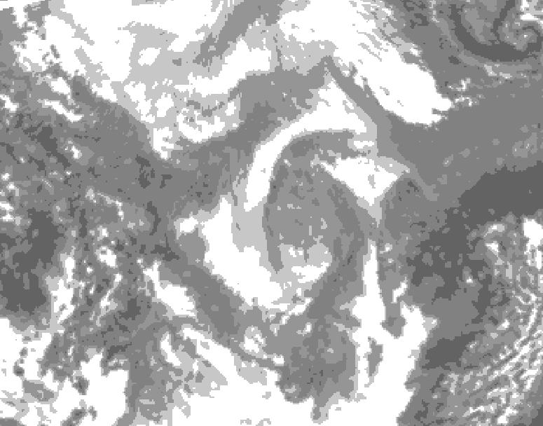 GDPS total cloud 144 hour forecast chart for Canada based on 2026/01/27 1200Z data