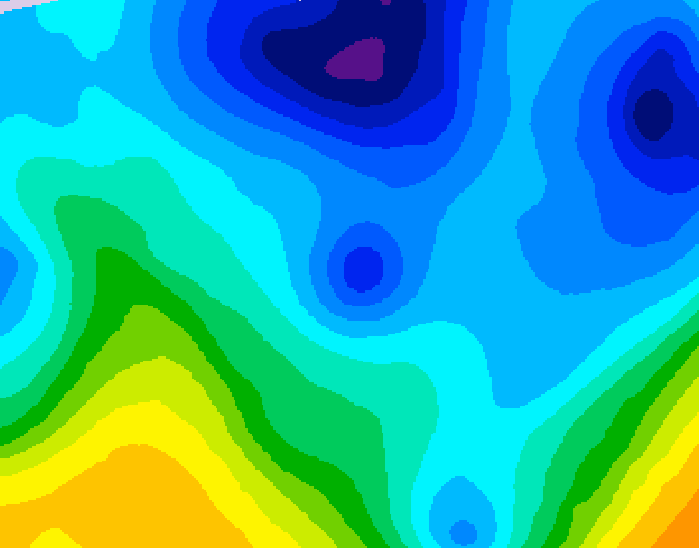 GDPS 500 millibar geopotential height 096 hour forecast chart for Canada based on 2026/01/28 0000Z data