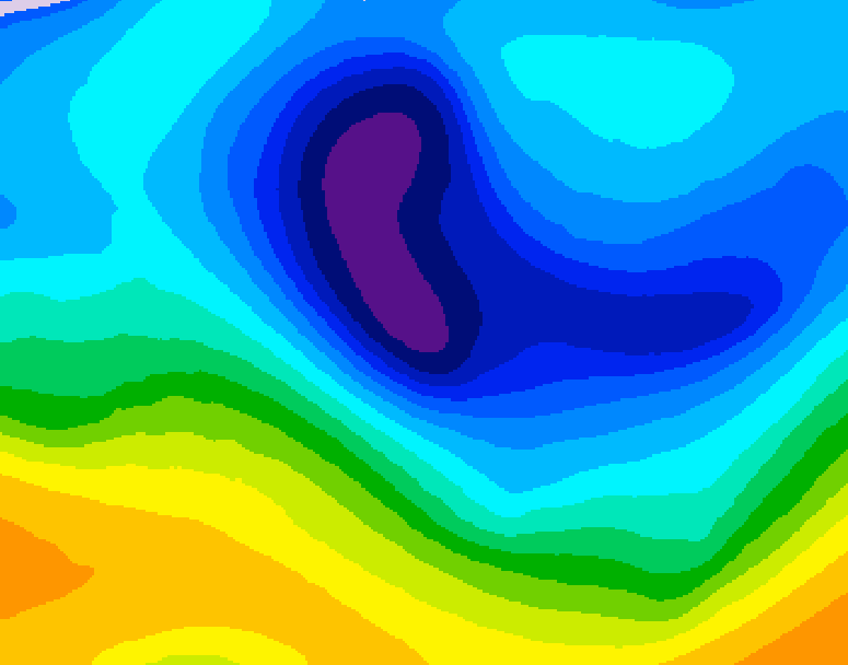 GDPS 500 millibar geopotential height 240 hour forecast chart for Canada based on 2026/01/28 0000Z data