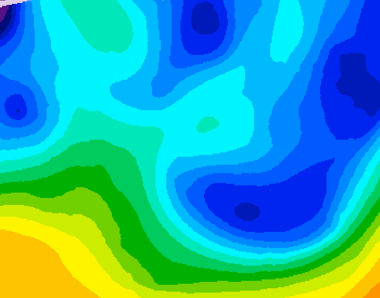 GDPS 500 millibar geopotential height 024 hour forecast chart for Canada based on 2026/01/28 1200Z data