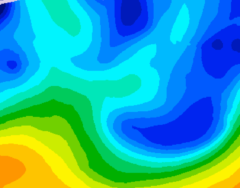 GDPS 500 millibar geopotential height 030 hour forecast chart for Canada based on 2026/01/28 1200Z data