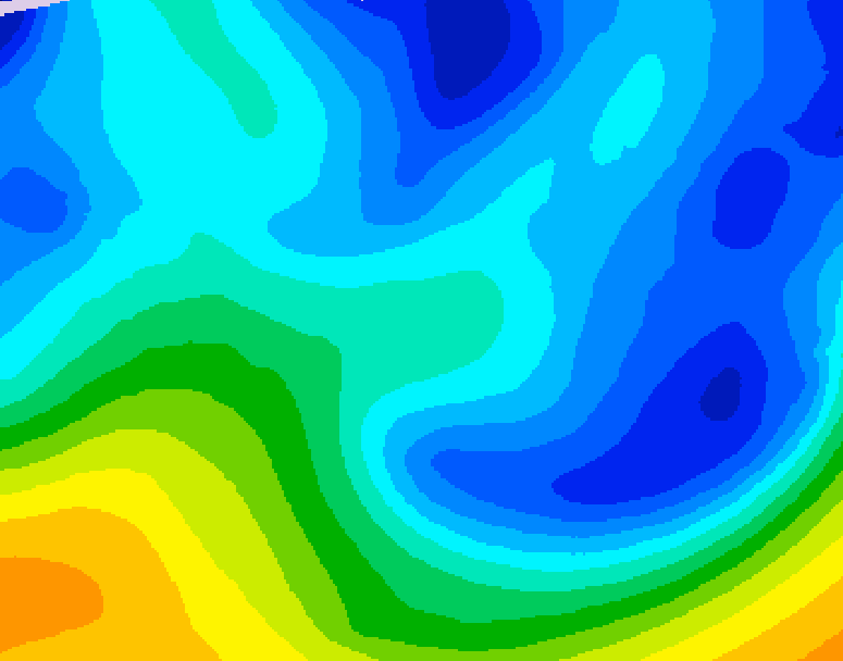 GDPS 500 millibar geopotential height 036 hour forecast chart for Canada based on 2026/01/28 1200Z data