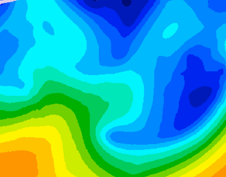 GDPS 500 millibar geopotential height 048 hour forecast chart for Canada based on 2026/01/28 1200Z data