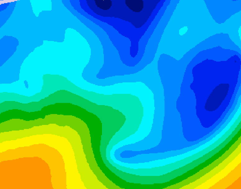 GDPS 500 millibar geopotential height 054 hour forecast chart for Canada based on 2026/01/28 1200Z data