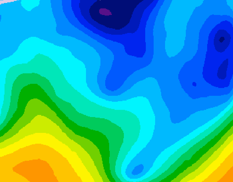 GDPS 500 millibar geopotential height 072 hour forecast chart for Canada based on 2026/01/28 1200Z data