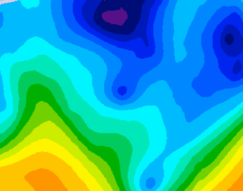 GDPS 500 millibar geopotential height 078 hour forecast chart for Canada based on 2026/01/28 1200Z data