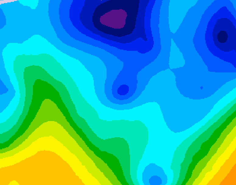 GDPS 500 millibar geopotential height 084 hour forecast chart for Canada based on 2026/01/28 1200Z data