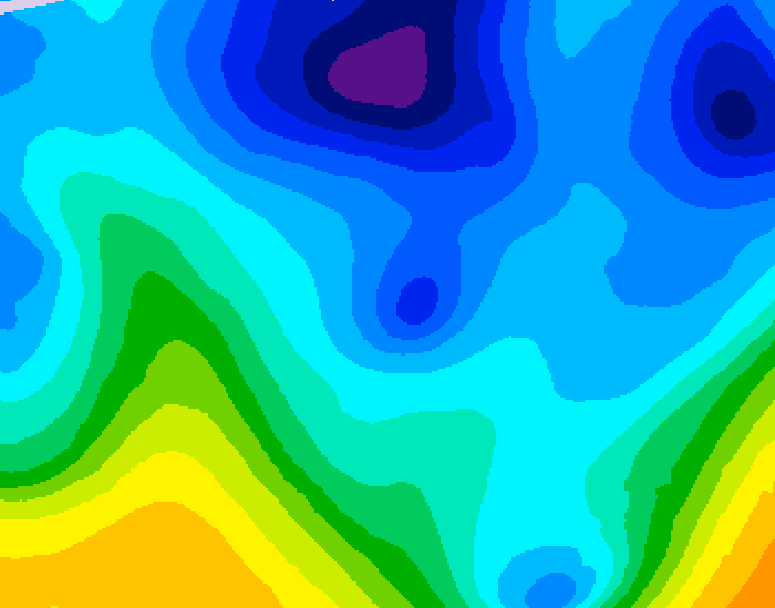 GDPS 500 millibar geopotential height 090 hour forecast chart for Canada based on 2026/01/28 1200Z data