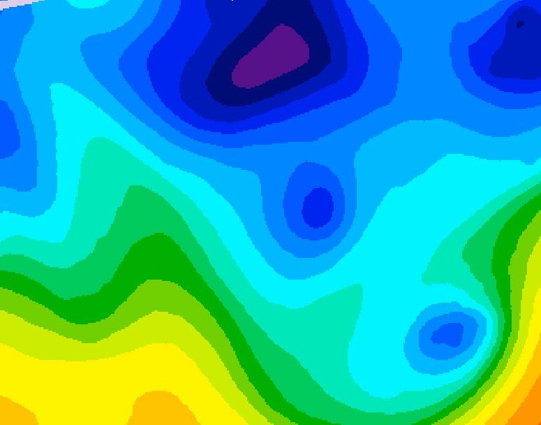GDPS 500 millibar geopotential height 108 hour forecast chart for Canada based on 2026/01/28 1200Z data