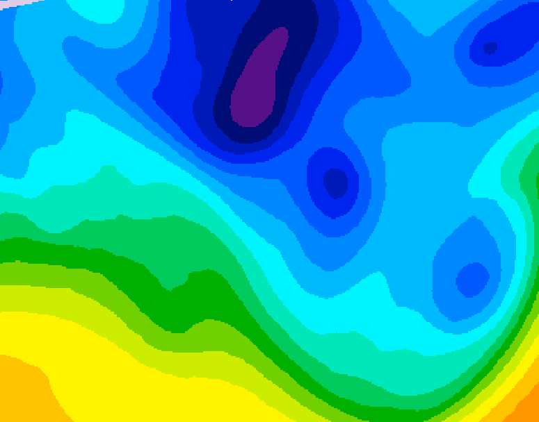 GDPS 500 millibar geopotential height 126 hour forecast chart for Canada based on 2026/01/28 1200Z data