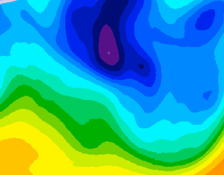 GDPS 500 millibar geopotential height 138 hour forecast chart for Canada based on 2026/01/28 1200Z data