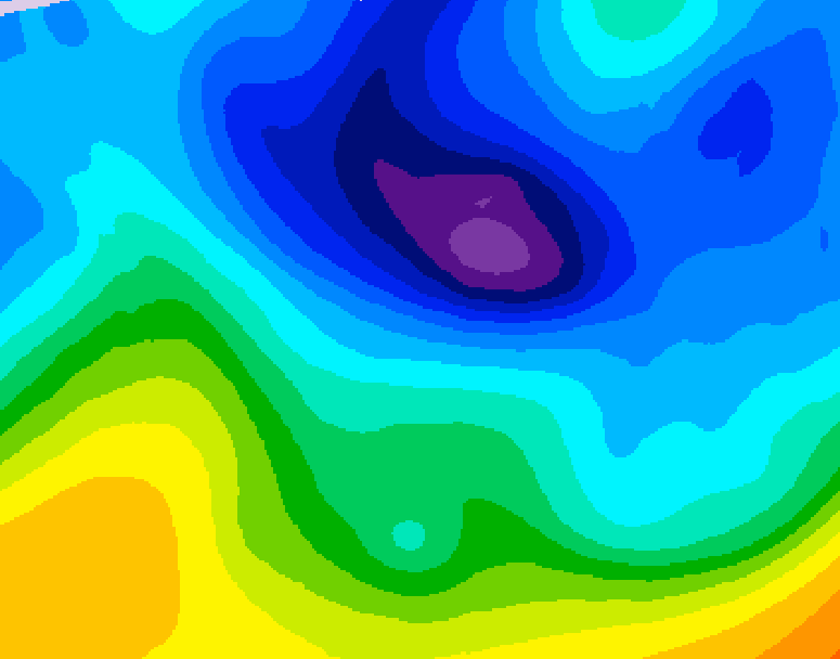 GDPS 500 millibar geopotential height 156 hour forecast chart for Canada based on 2026/01/28 1200Z data