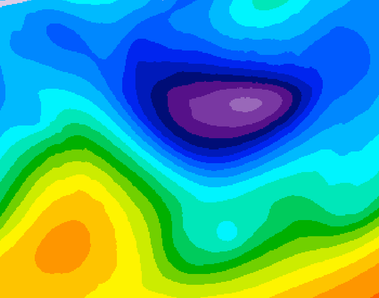 GDPS 500 millibar geopotential height 180 hour forecast chart for Canada based on 2026/01/28 1200Z data