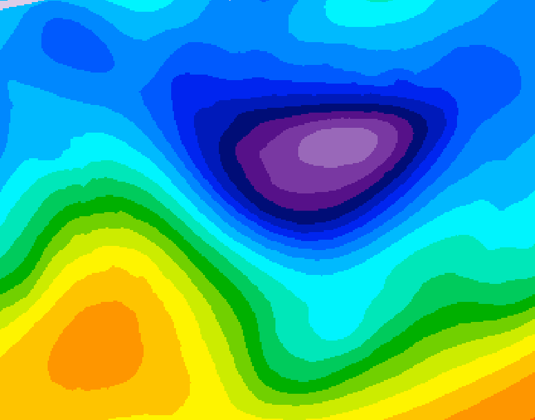 GDPS 500 millibar geopotential height 186 hour forecast chart for Canada based on 2026/01/28 1200Z data