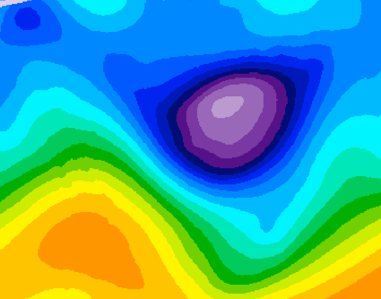 GDPS 500 millibar geopotential height 198 hour forecast chart for Canada based on 2026/01/28 1200Z data