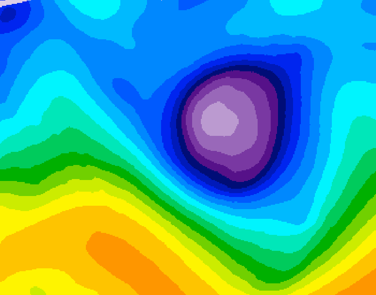 GDPS 500 millibar geopotential height 210 hour forecast chart for Canada based on 2026/01/28 1200Z data