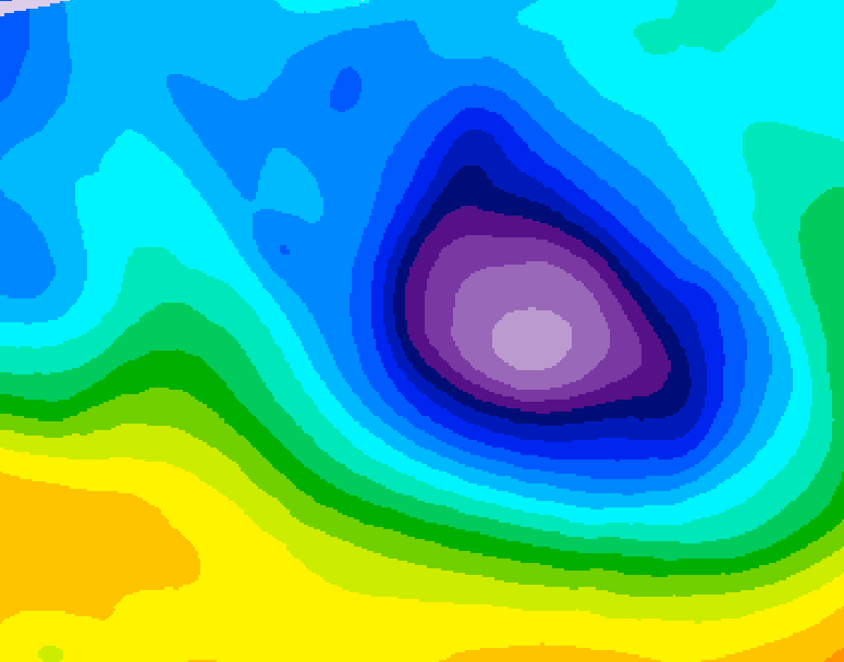 GDPS 500 millibar geopotential height 234 hour forecast chart for Canada based on 2026/01/28 1200Z data