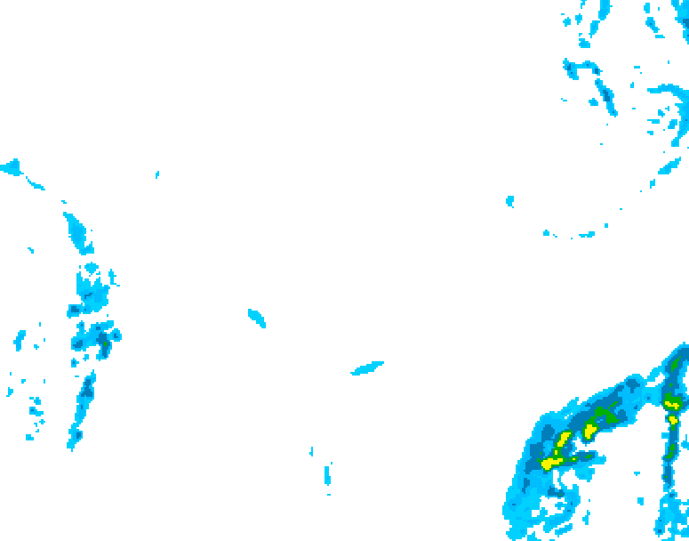 GDPS precipitation 108 hour forecast chart for Canada based on 2026/01/28 0000Z data