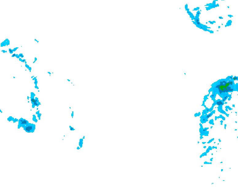 GDPS precipitation 126 hour forecast chart for Canada based on 2026/01/28 1200Z data