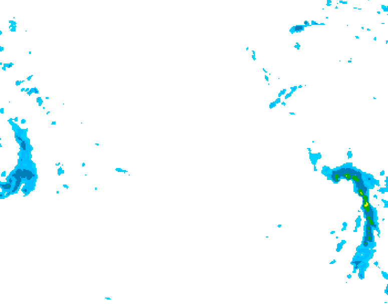 GDPS precipitation 222 hour forecast chart for Canada based on 2026/01/28 1200Z data