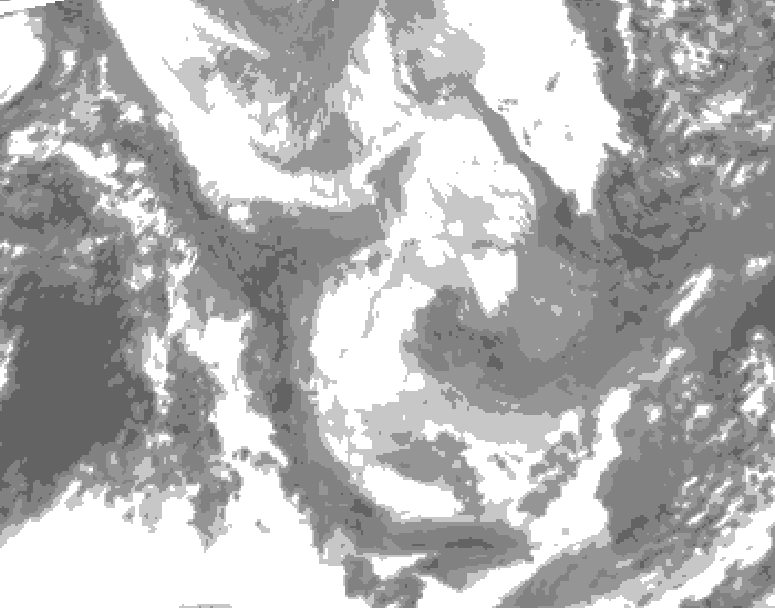 GDPS total cloud 036 hour forecast chart for Canada based on 2026/01/28 1200Z data