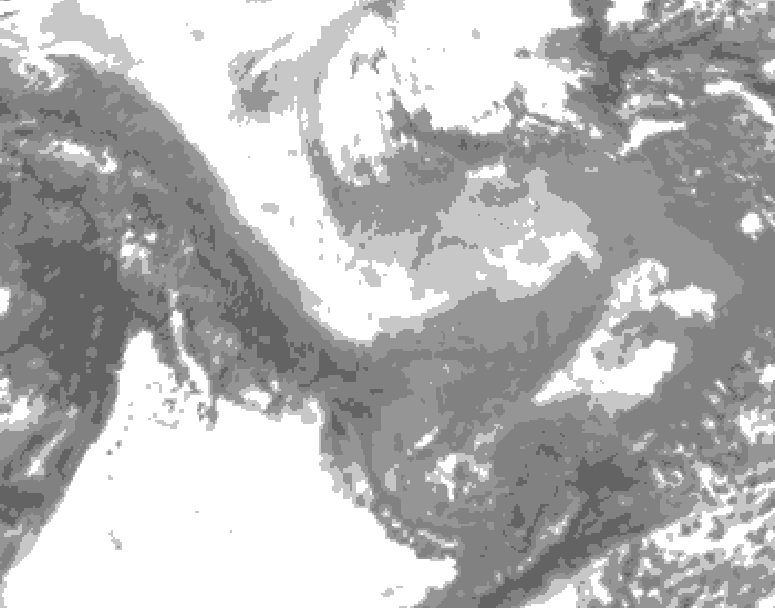 GDPS total cloud 192 hour forecast chart for Canada based on 2026/01/28 1200Z data