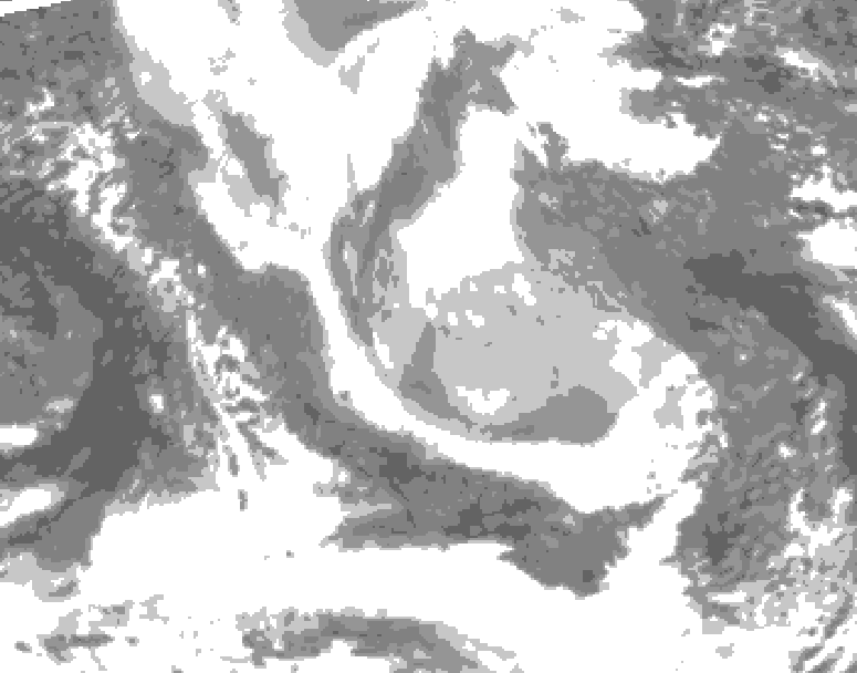 GDPS total cloud 234 hour forecast chart for Canada based on 2026/01/28 1200Z data