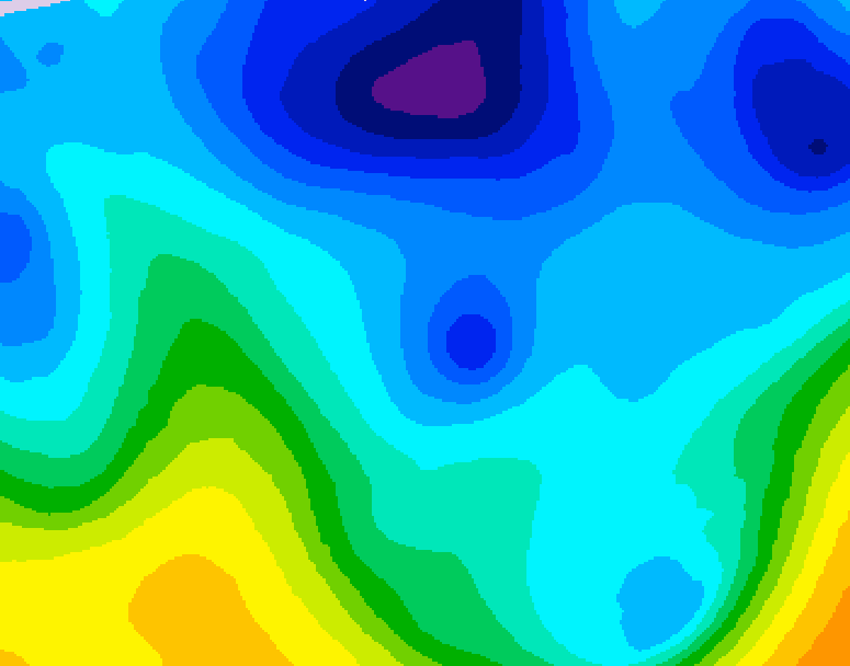 GDPS 500 millibar geopotential height 084 hour forecast chart for Canada based on 2026/01/29 0000Z data