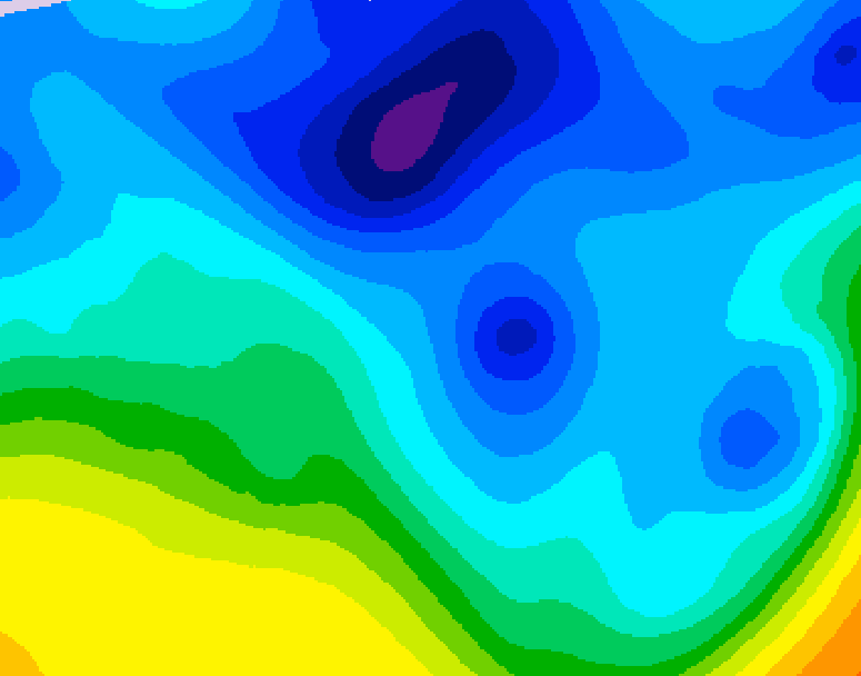 GDPS 500 millibar geopotential height 108 hour forecast chart for Canada based on 2026/01/29 0000Z data