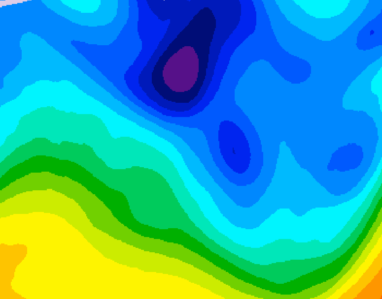GDPS 500 millibar geopotential height 120 hour forecast chart for Canada based on 2026/01/29 0000Z data