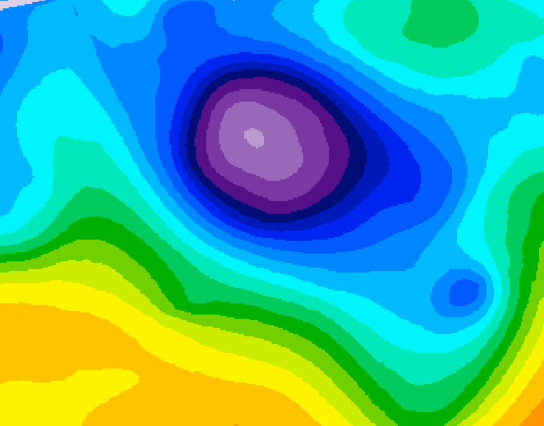 GDPS 500 millibar geopotential height 216 hour forecast chart for Canada based on 2026/01/29 0000Z data