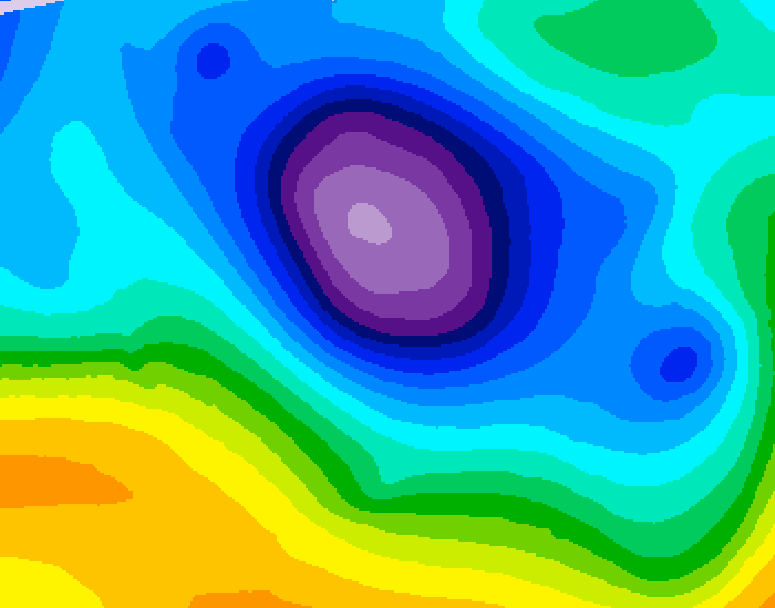 GDPS 500 millibar geopotential height 228 hour forecast chart for Canada based on 2026/01/29 0000Z data