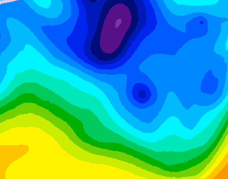 GDPS 500 millibar geopotential height 108 hour forecast chart for Canada based on 2026/01/29 1200Z data