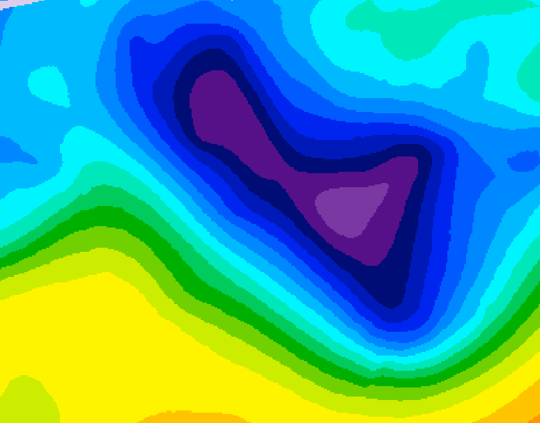 GDPS 500 millibar geopotential height 216 hour forecast chart for Canada based on 2026/01/29 1200Z data