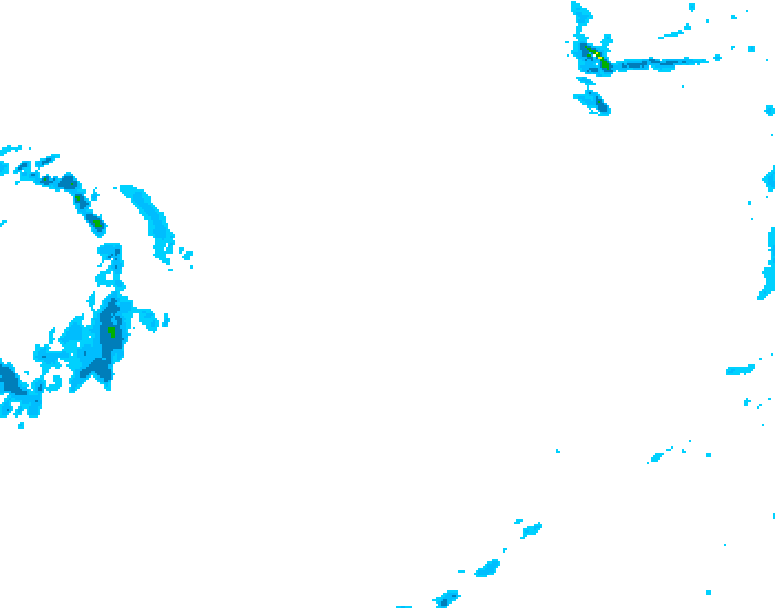 GDPS precipitation 132 hour forecast chart for Canada based on 2026/01/29 1200Z data