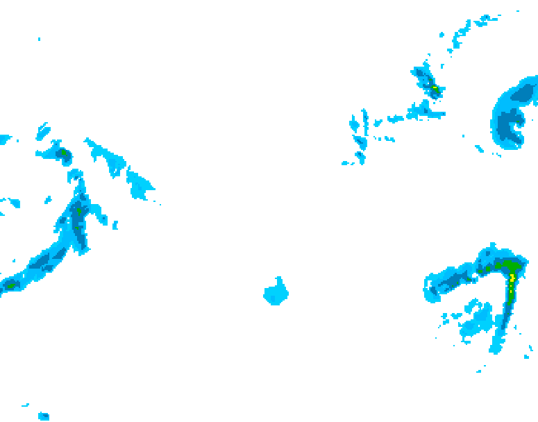 GDPS precipitation 222 hour forecast chart for Canada based on 2026/01/29 1200Z data