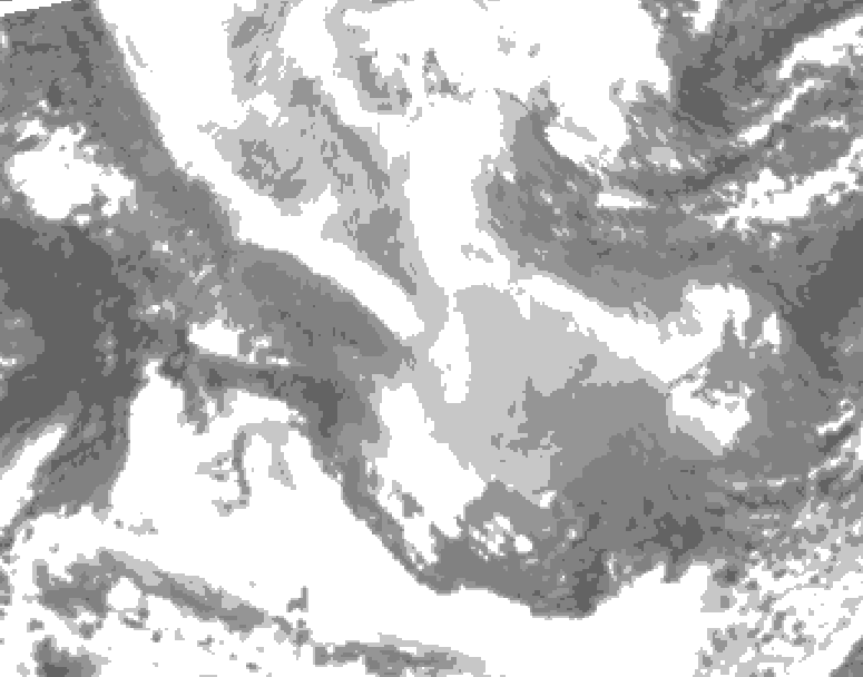 GDPS total cloud 204 hour forecast chart for Canada based on 2026/01/29 1200Z data