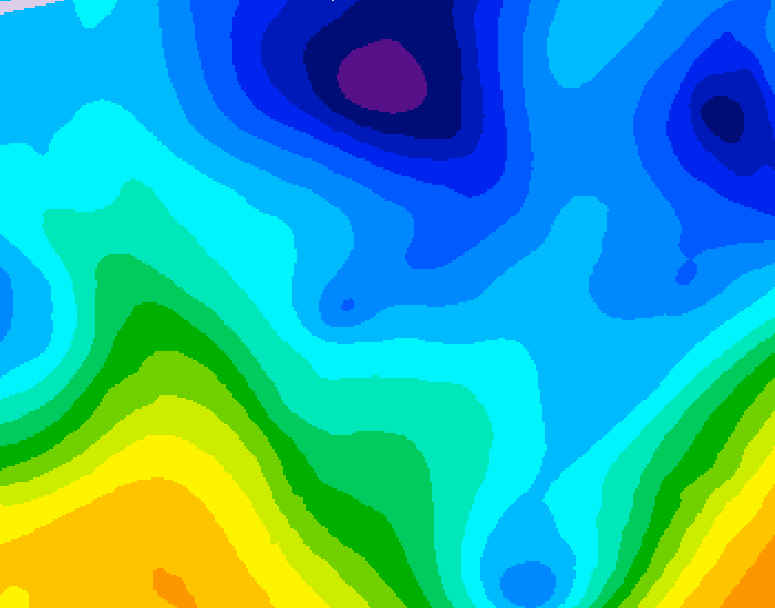 GDPS 500 millibar geopotential height 048 hour forecast chart for Canada based on 2026/01/30 0000Z data
