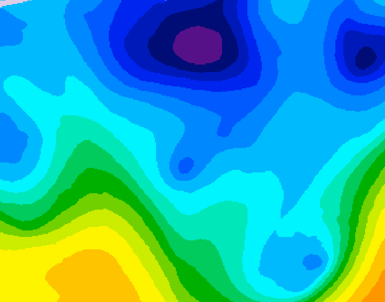 GDPS 500 millibar geopotential height 060 hour forecast chart for Canada based on 2026/01/30 0000Z data