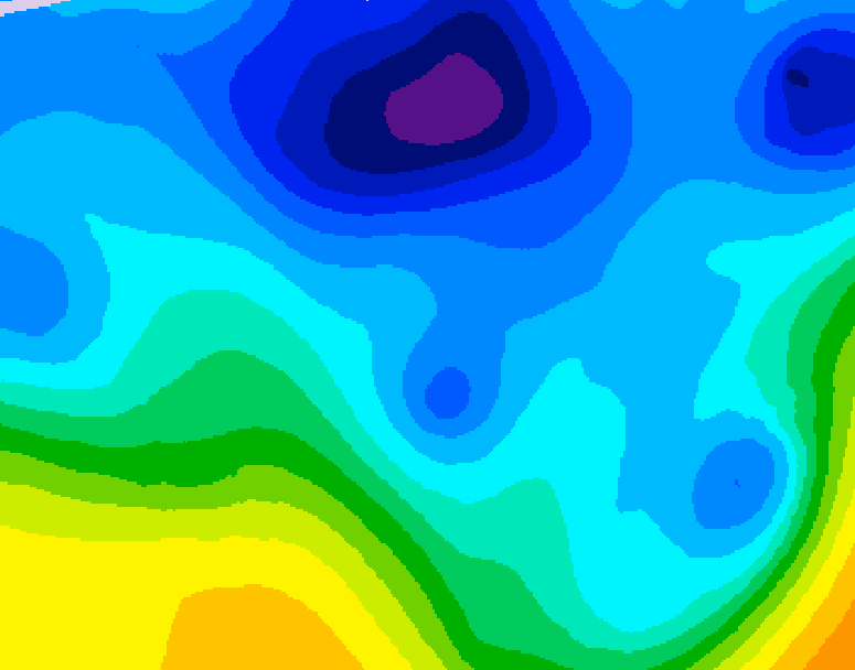 GDPS 500 millibar geopotential height 072 hour forecast chart for Canada based on 2026/01/30 0000Z data